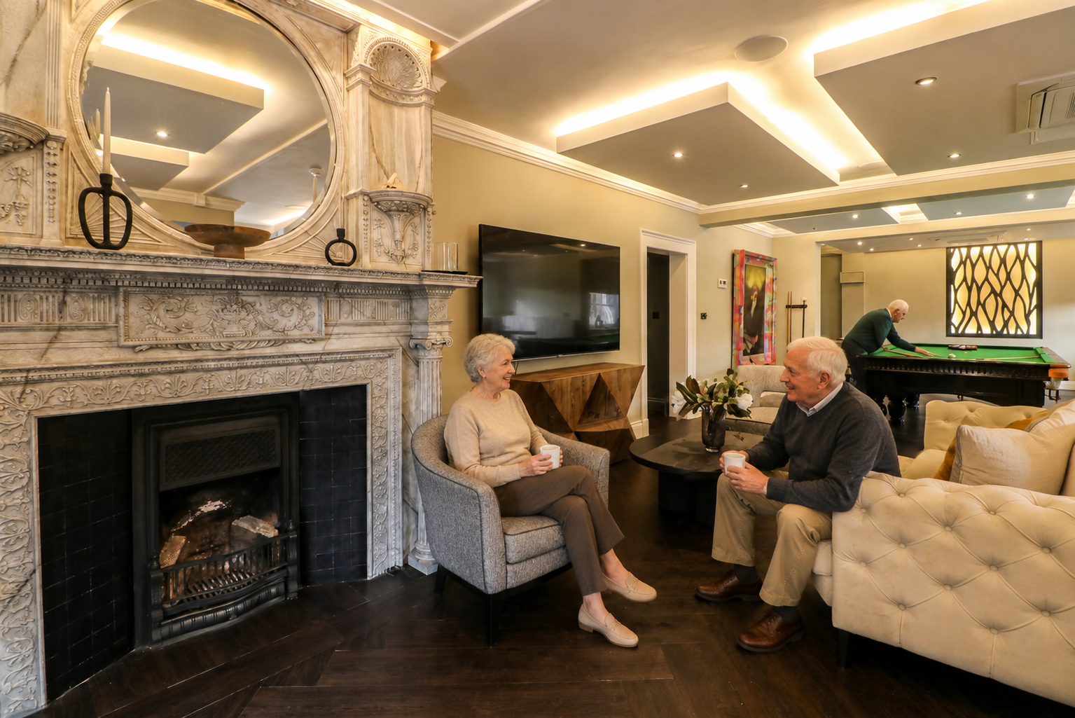 The drawing room